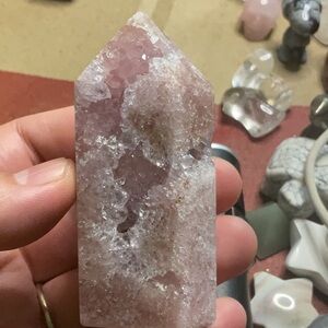Druzy Pink/Purple Amethyst Tower